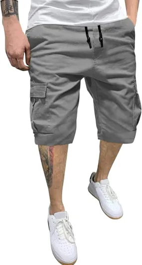 Mens Athletic Shorts Workout Gym Shorts Lightweight Hiking Cargo Shorts Casual Summer Jogger Shorts