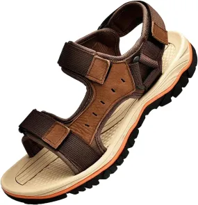 Mens Beach Leather Sandals Outdoor Sports Male Summer Shoes