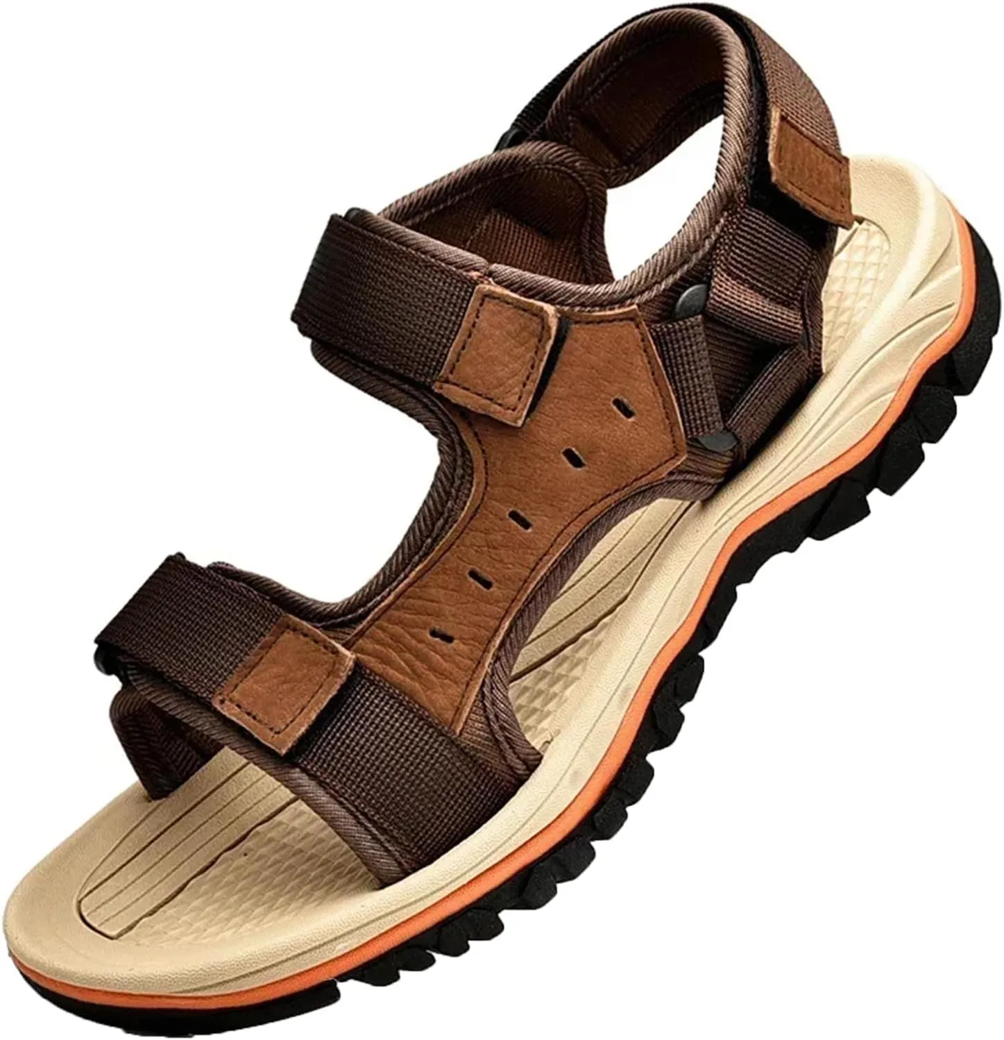 Mens Beach Leather Sandals Outdoor Sports Male Summer Shoes