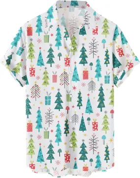 Mens Bowling Shirts 2024, Mens Button Down Christmas Shirt Short Sleeve Funny Santa Claus Print Holiday Top
