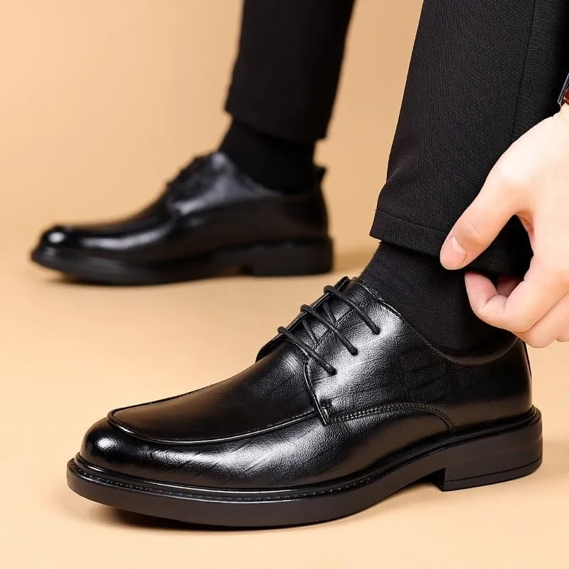 Men's Business Formal Oxford Shoes - Flexible Outsole Design for All-Day Seminars, Business Lectures & Training Sessions