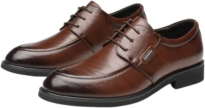 Men's Business Office Wedding Oxfords Breathable Lace-up Casual Comfortable Walking Shoes