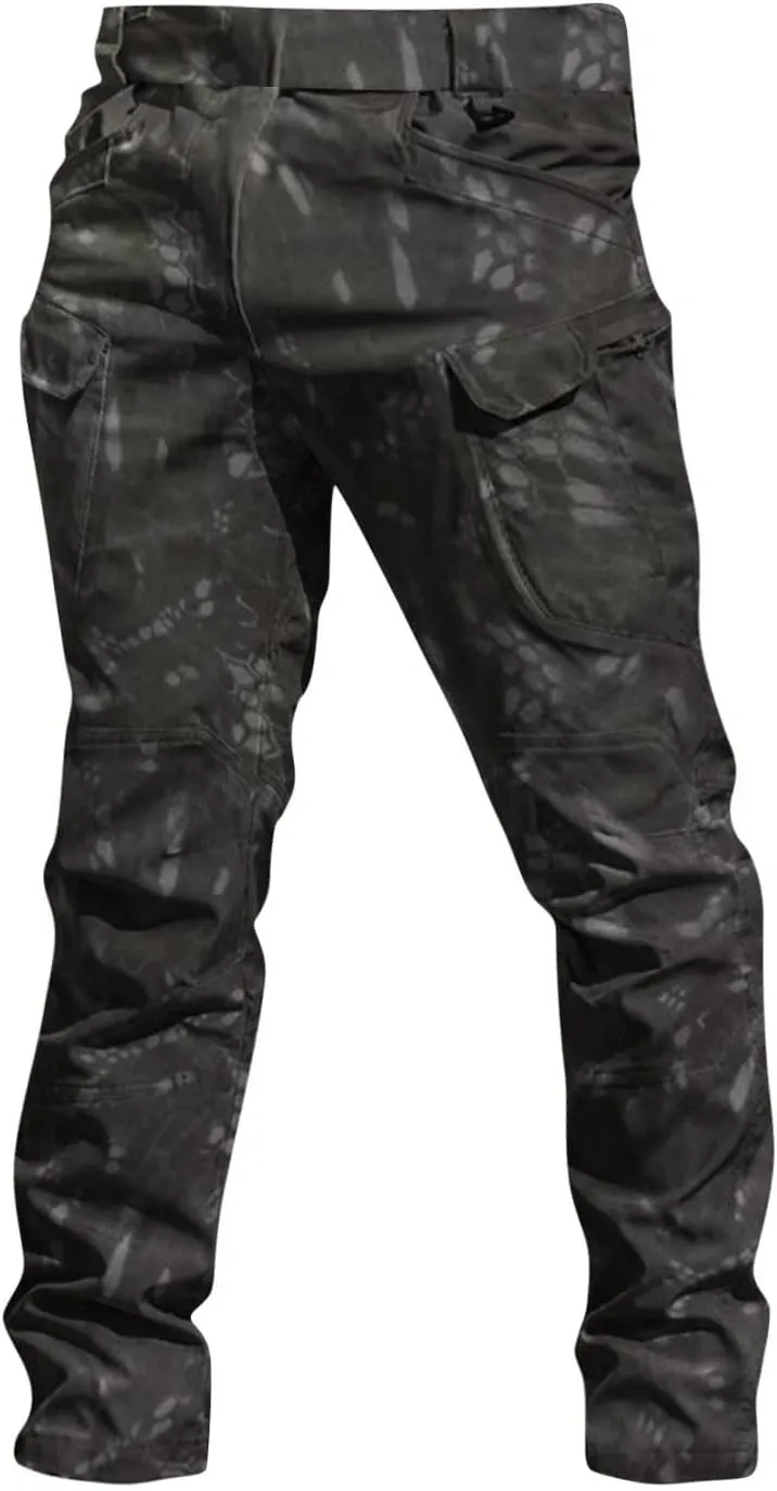 Mens Cargo Pants Baggy Ripstop Pants Multi Pockets Outdoor Work Hiking Pants Match Mens Wild Cargo Pants