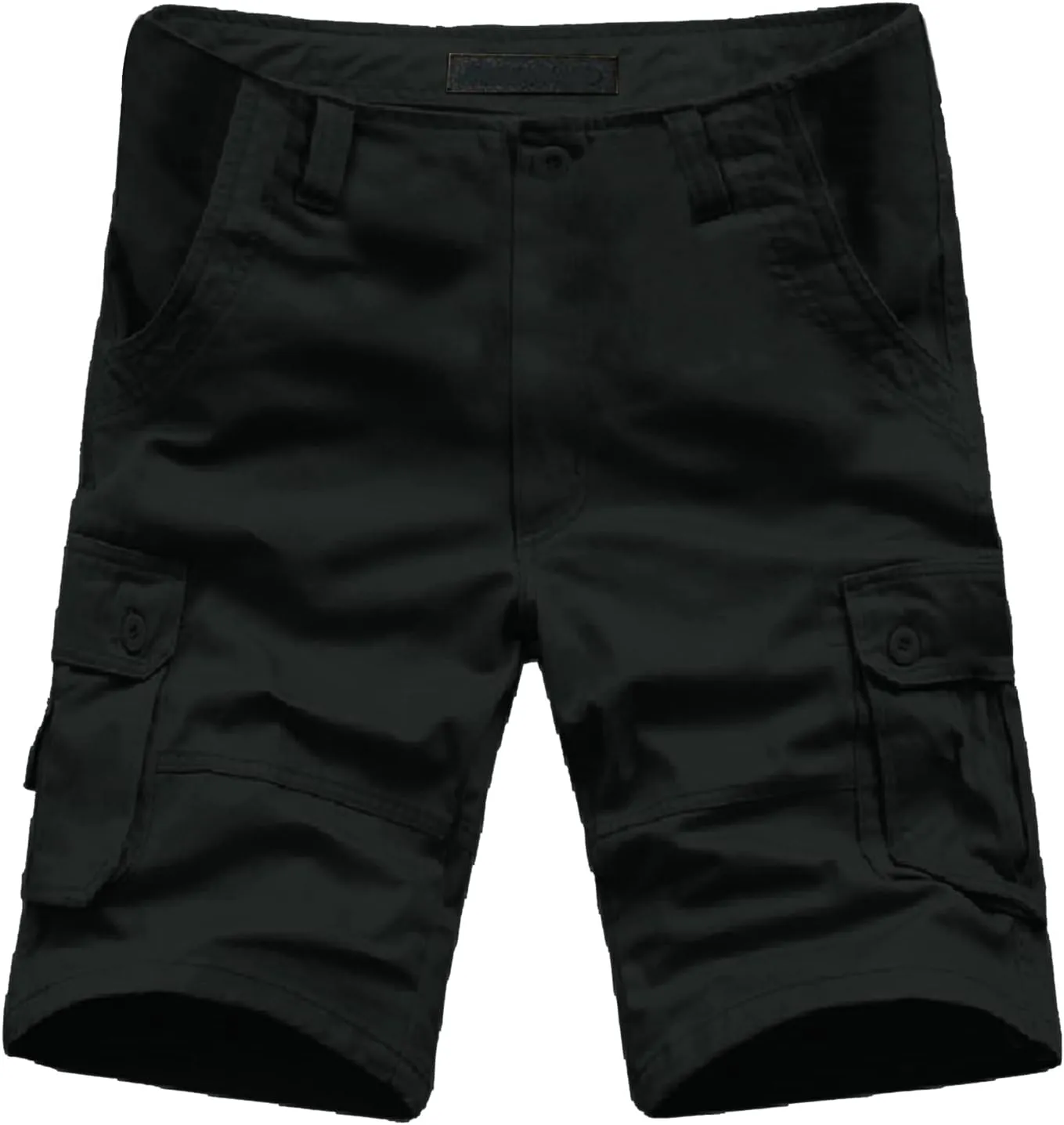 Men's Cargo Shorts 2024 Summer Trendy Shorts Elastic Waist Drawstring Stretch Loose Beach Shorts with Pockets