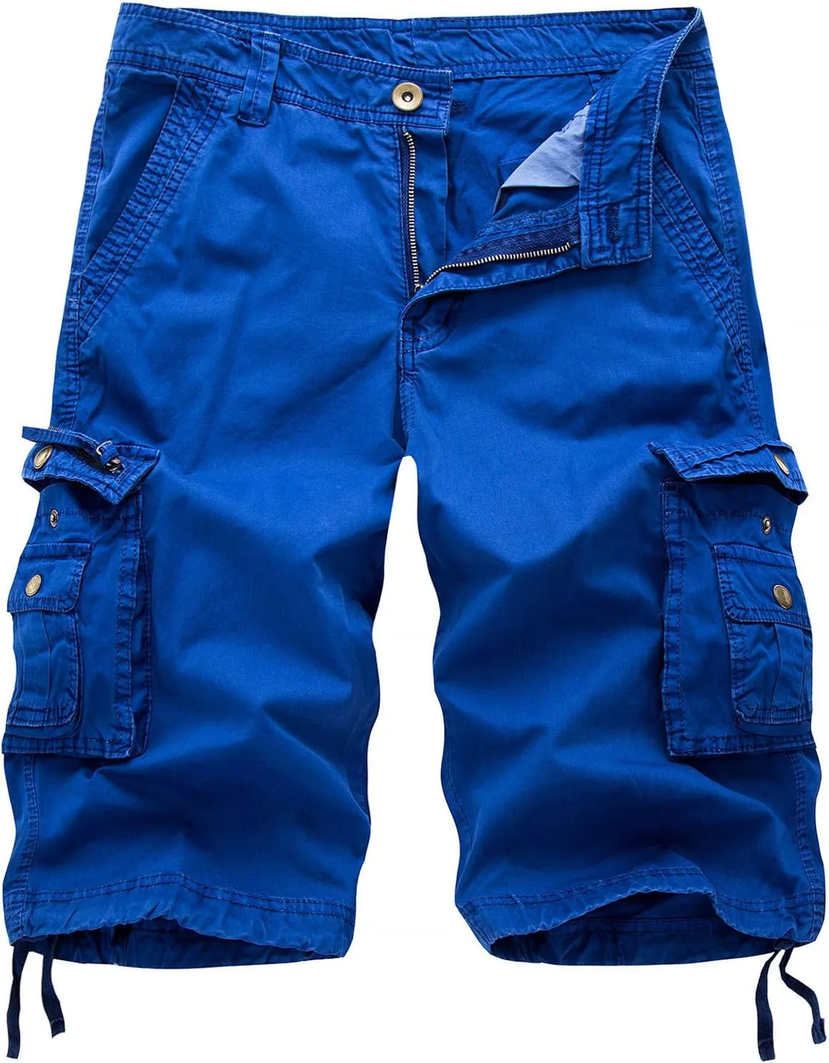 Mens Cargo Shorts Men's Hiking Cargo Shorts with Multi-Pockets Tactical Solid Shorts Outdoor Fishing Golf Shorts