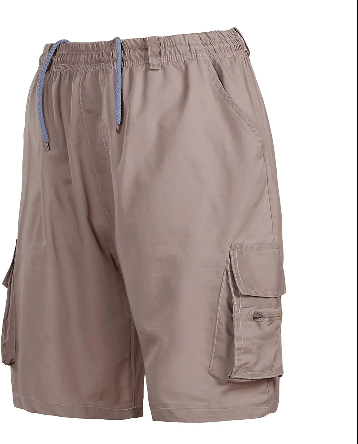 Mens Cargo Shorts Mens Shorts Casual Comfortable Workout Shorts Drawstring Zipper Pockets Elastic Waist Shorts Pant