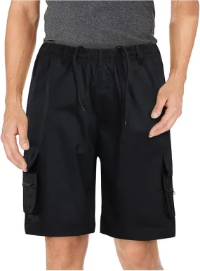 Mens Cargo Shorts Mens Shorts Casual Comfortable Workout Shorts Drawstring Zipper Pockets Elastic Waist Shorts Pant