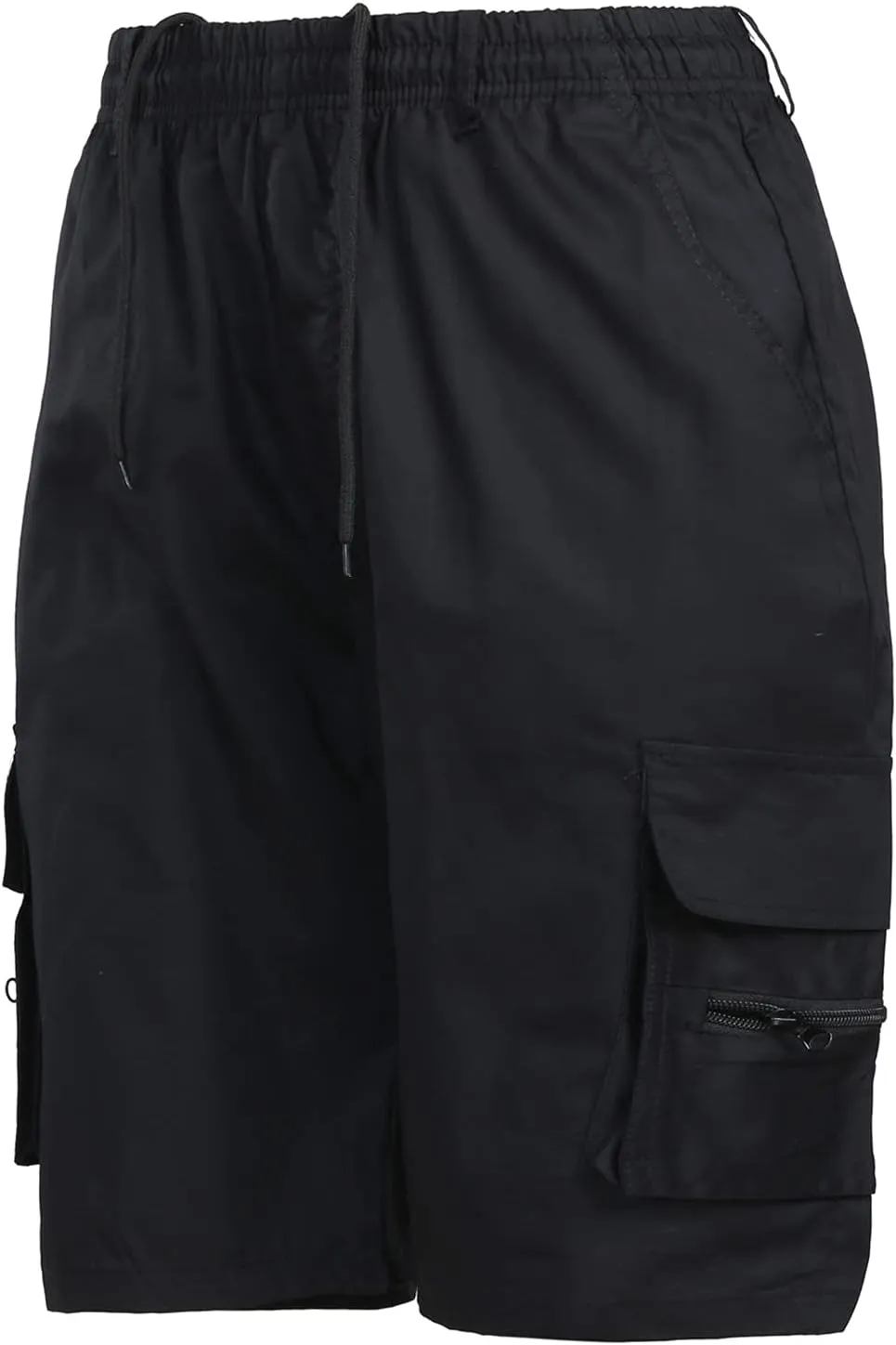 Mens Cargo Shorts Mens Shorts Casual Comfortable Workout Shorts Drawstring Zipper Pockets Elastic Waist Shorts Pant