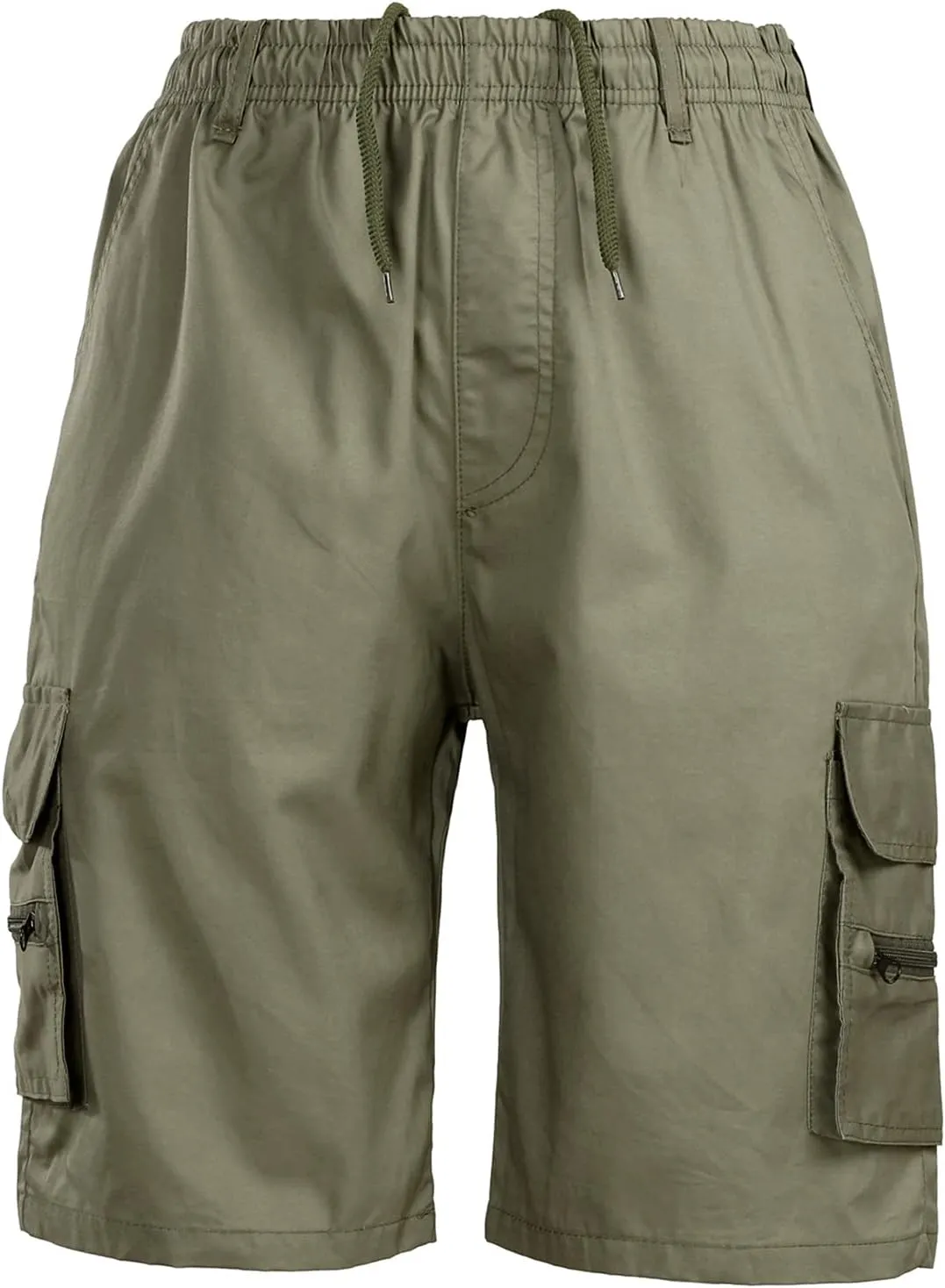 Mens Cargo Shorts Mens Shorts Casual Comfortable Workout Shorts Drawstring Zipper Pockets Elastic Waist Shorts Pant