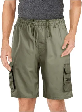 Mens Cargo Shorts Mens Shorts Casual Comfortable Workout Shorts Drawstring Zipper Pockets Elastic Waist Shorts Pant