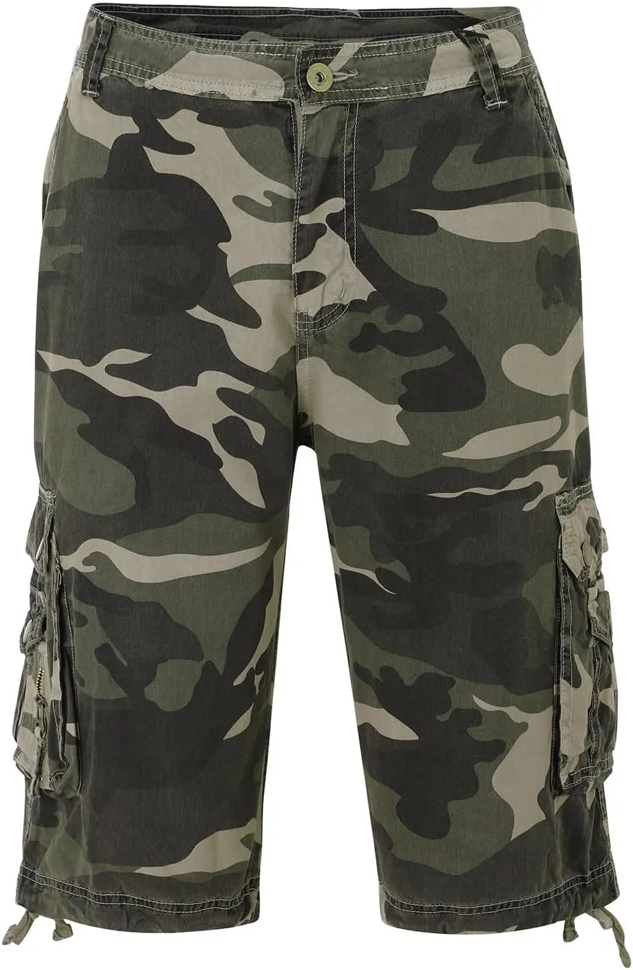 Mens Cargo Shorts Summer Shorts Camo Outdoor Hiking Shorts Tactical Military Training Shorts with Multi Pockets
