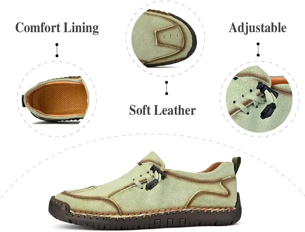 Mens Casual Loafers Lightweight Walking Shoes Slip Resistant Driving Shoes Comfortable Fashion Oxford Shoes