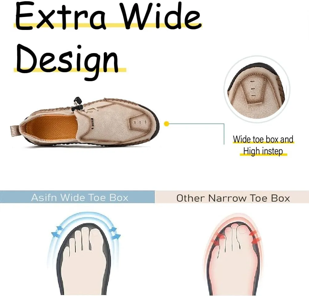 Mens Casual Loafers Lightweight Walking Shoes Slip Resistant Driving Shoes Comfortable Fashion Oxford Shoes