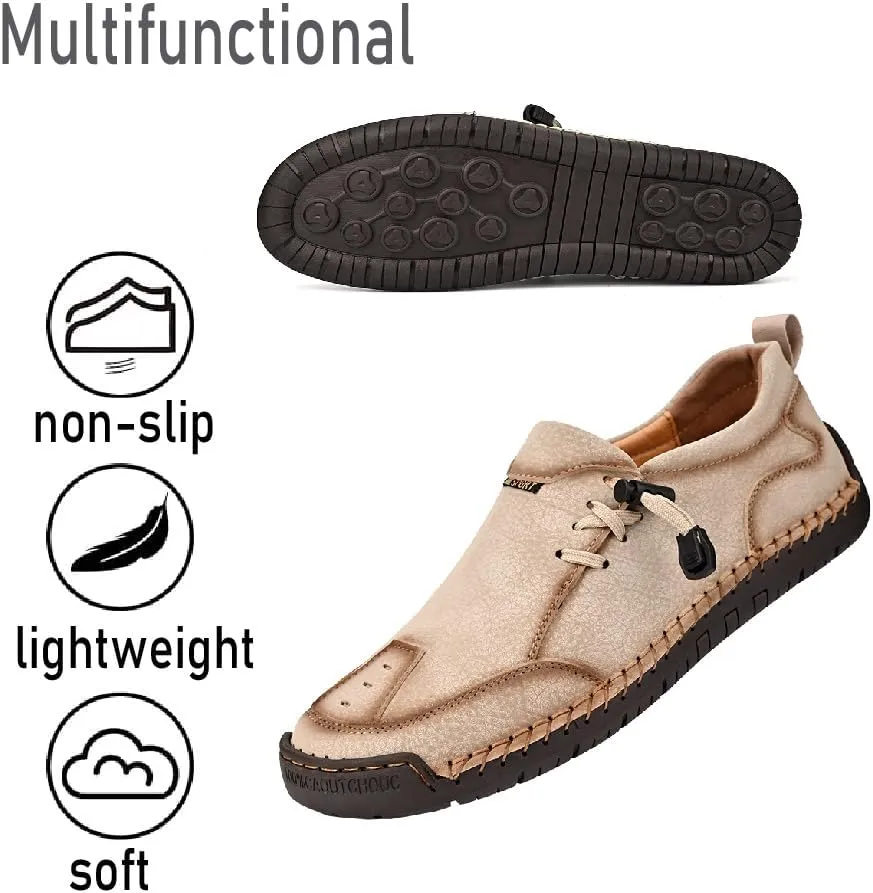 Mens Casual Loafers Lightweight Walking Shoes Slip Resistant Driving Shoes Comfortable Fashion Oxford Shoes