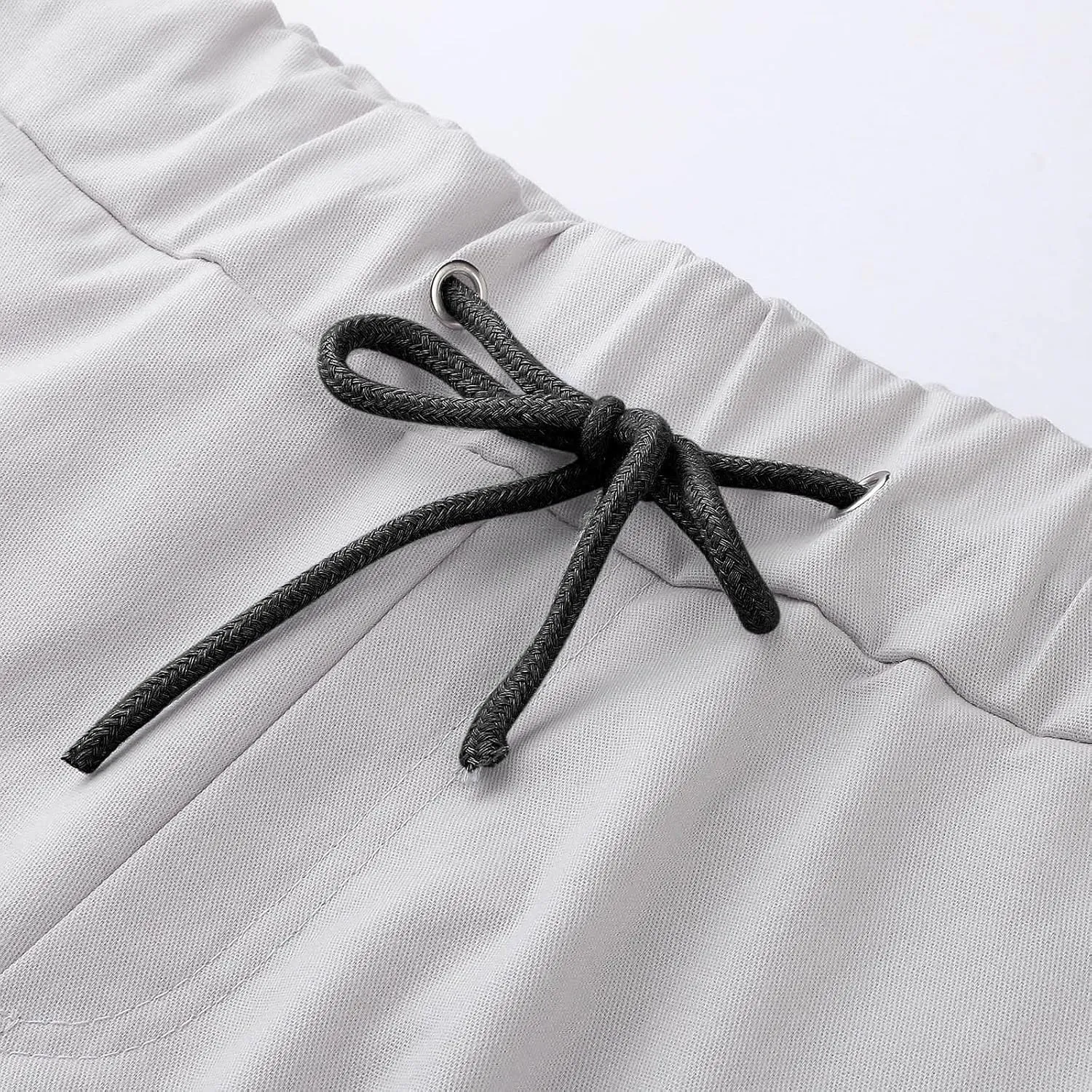 Mens Casual Shorts - Cotton Drawstring Summer Beach Stretch Twill Chino Golf Shorts Classic Shorts Casual Shorts