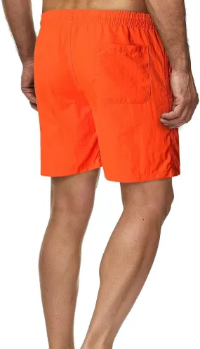 Men's Cotton Shorts Elastic Waist Summer Beach Shorts Casual Drawstring Sports Shorts with Pockets