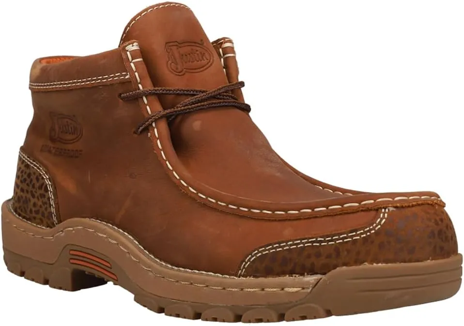 Mens Crafton Waterproof Moc Toe Work Safety Shoes Casual - Brown