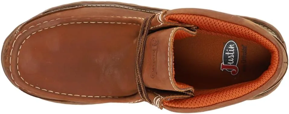 Mens Crafton Waterproof Moc Toe Work Safety Shoes Casual - Brown