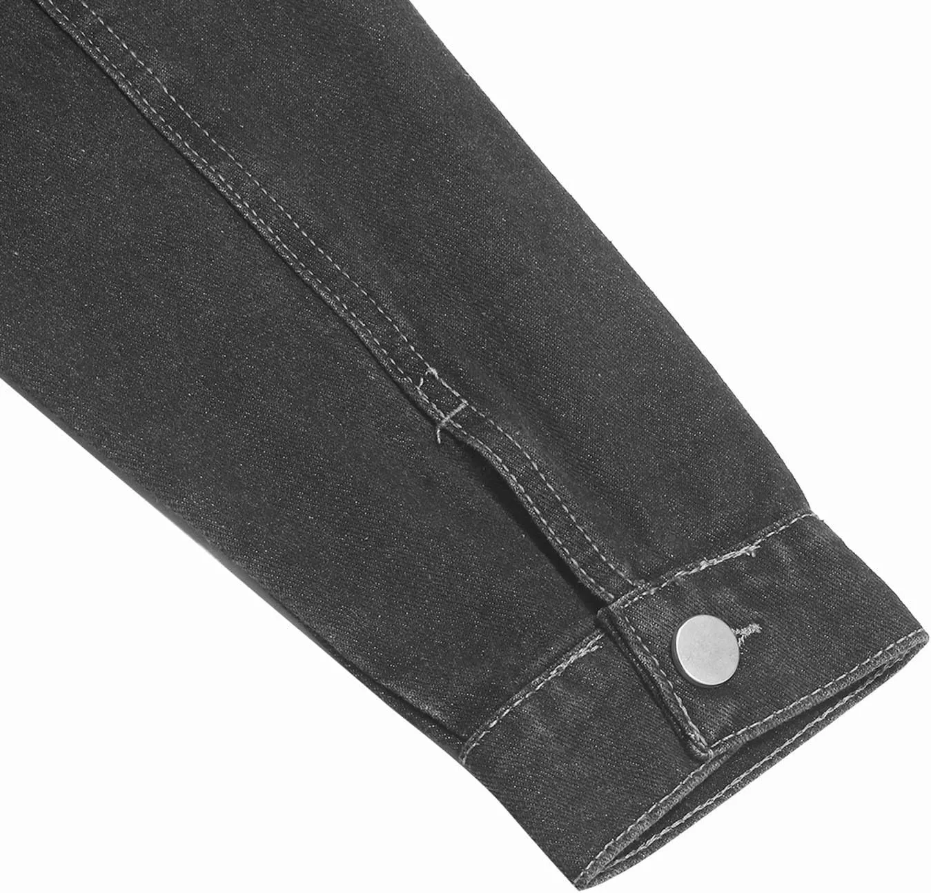 Mens Denim Jacket Long Sleeve Button Down Jackets Distressed Jean Jackets Trucker Jacket Casual Slim Fit Coat
