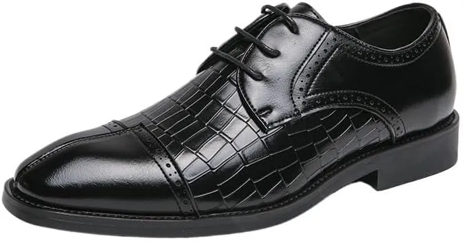 Mens Dress Shoes Comfortable Fashion Genuine Leather Shoes Men Daily Business Casual Shoes Mens Waterproof Shoes Men Work Oxford Shoes