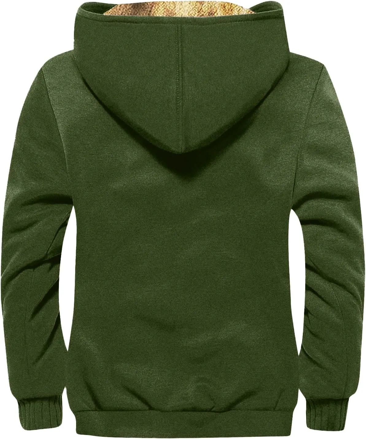 Men'S Fleece Jackets & Coats Heated Solid Color Jacket Autumn Winter Casual Zipper Hooded Jacket