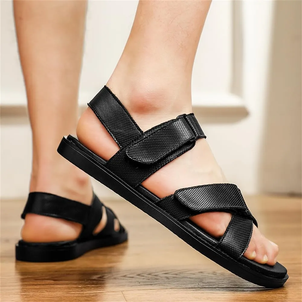 Mens Genuine Leather Sandals Outdoor Sandals Mens Adjustable Strap Sandals Mens Leather Sandals