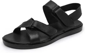 Mens Genuine Leather Sandals Outdoor Sandals Mens Adjustable Strap Sandals Mens Leather Sandals