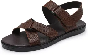 Mens Genuine Leather Sandals Outdoor Sandals Mens Adjustable Strap Sandals Mens Leather Sandals
