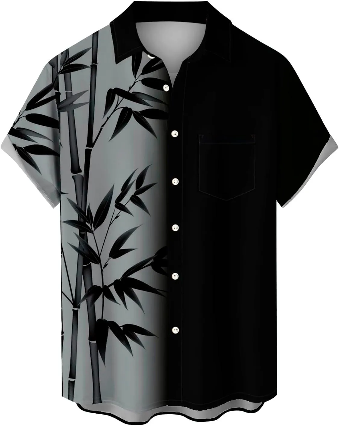 Men's Hawaiian Shirt Short Sleeves Button Down Shirts Casual Summer Beach Tropical Printed Palm Holiday Shirts