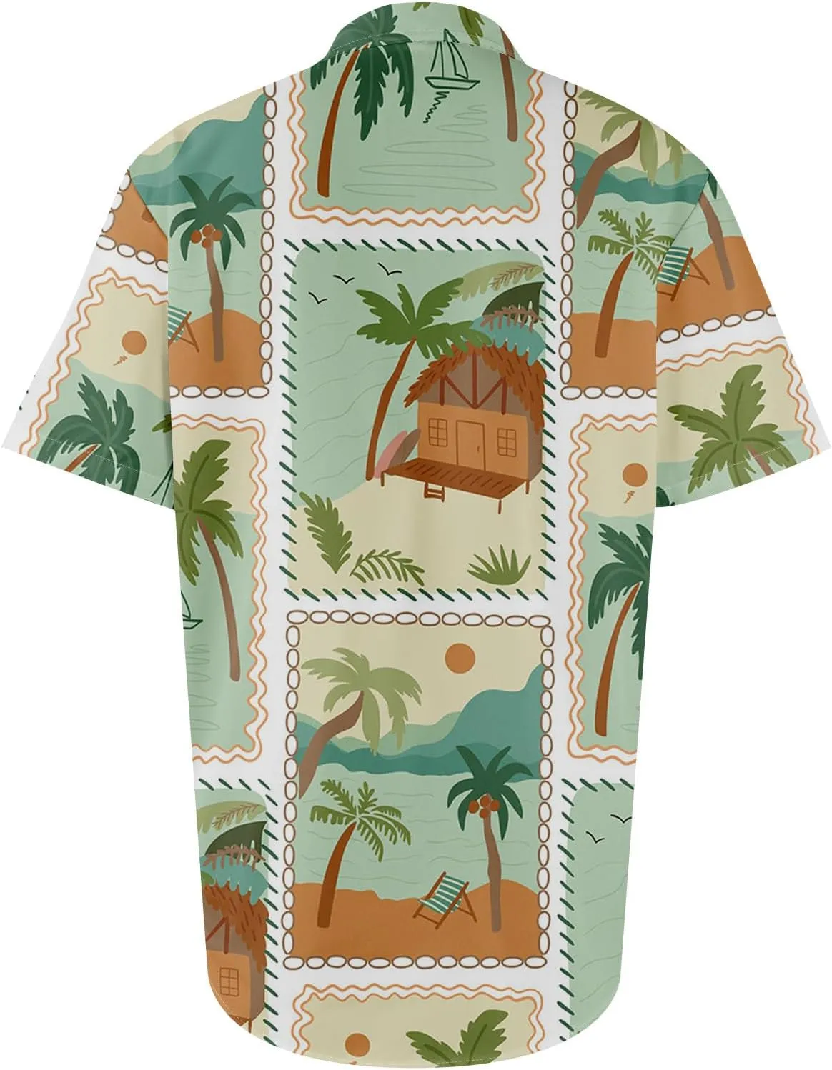 Mens Hawaiian Shirts Short Sleeve Button Down Floral Shirt Casual Summer Beach Vacation Shirts with Pocket 2025