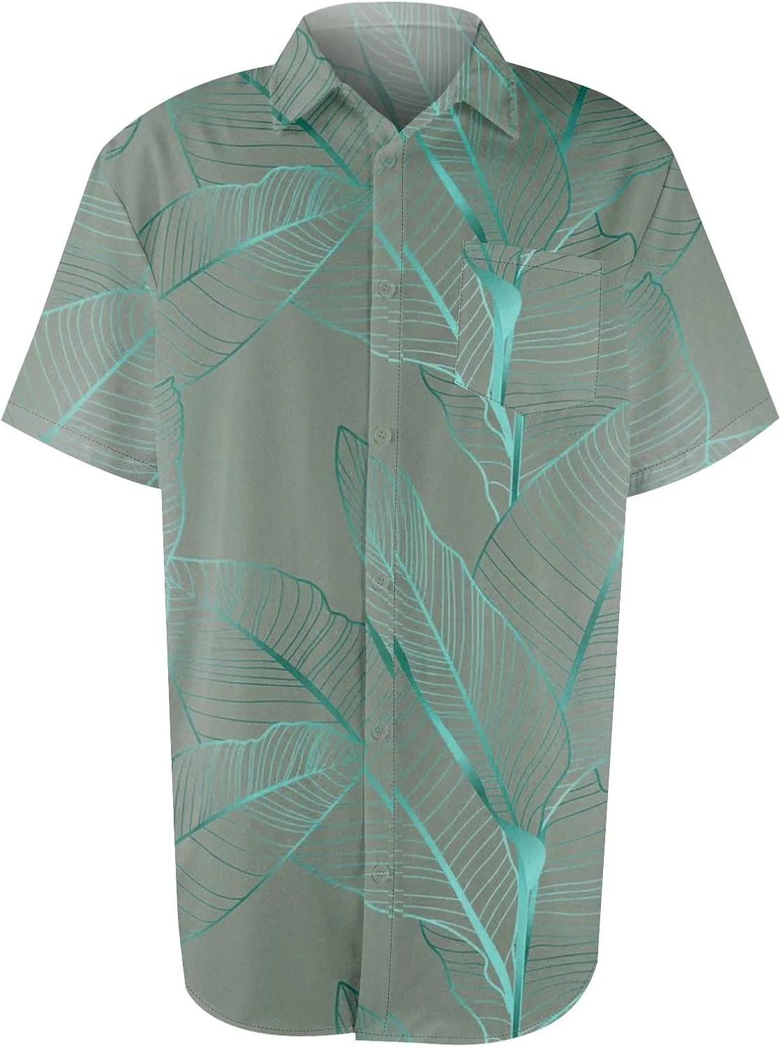 Mens Hawaiian Shirts Short Sleeve Button Down Floral Shirt Casual Summer Beach Vacation Shirts with Pocket 2025