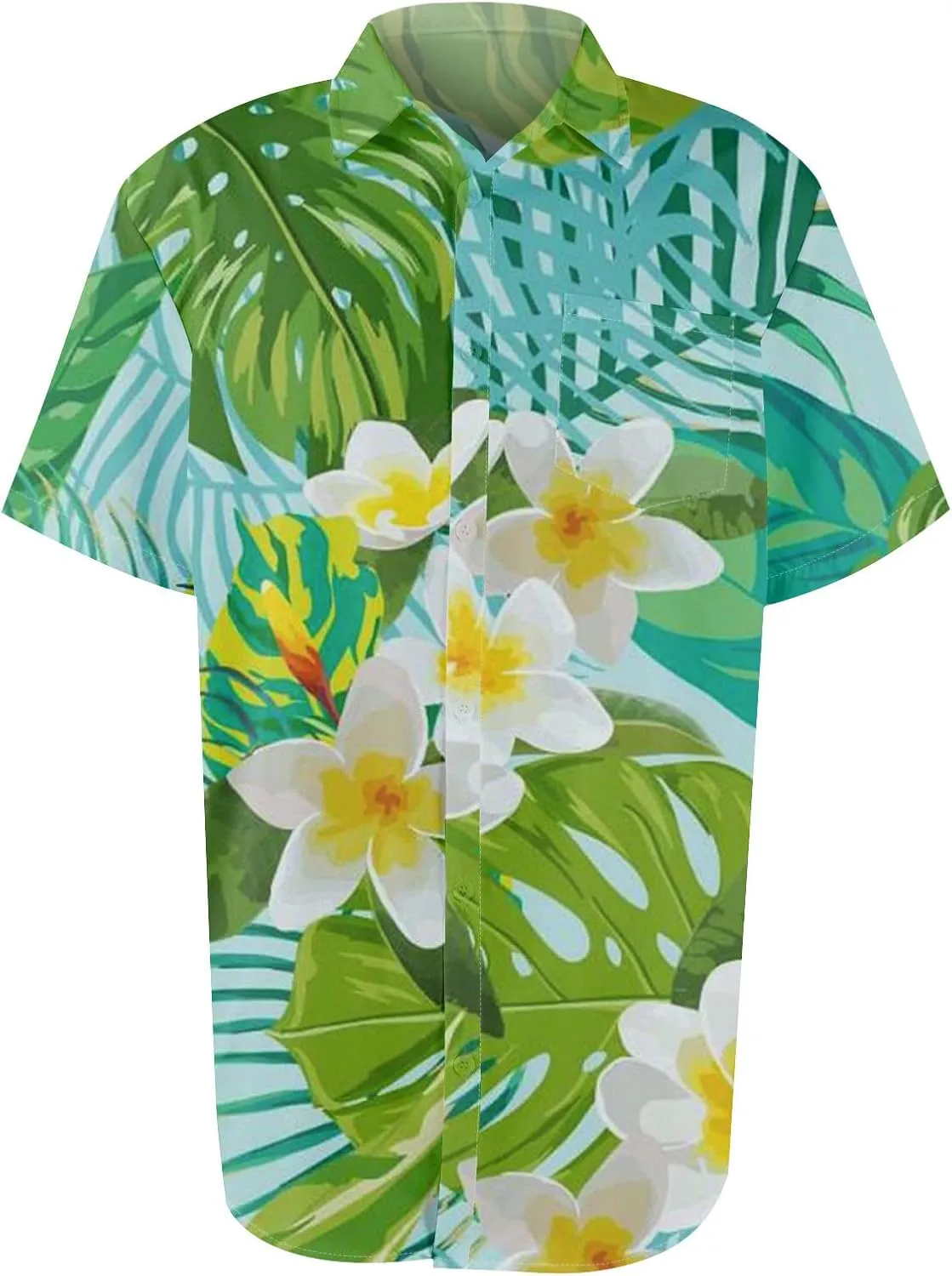 Mens Hawaiian Shirts Short Sleeve Button Down Floral Shirt Casual Summer Beach Vacation Shirts with Pocket 2025