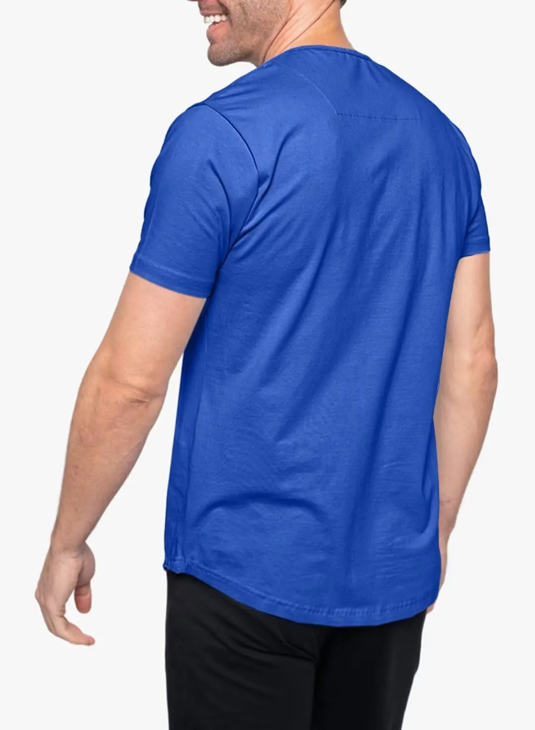 Mens Henley Shirts Short Sleeve Summer Casual V Neck Cotton Tee Shirts