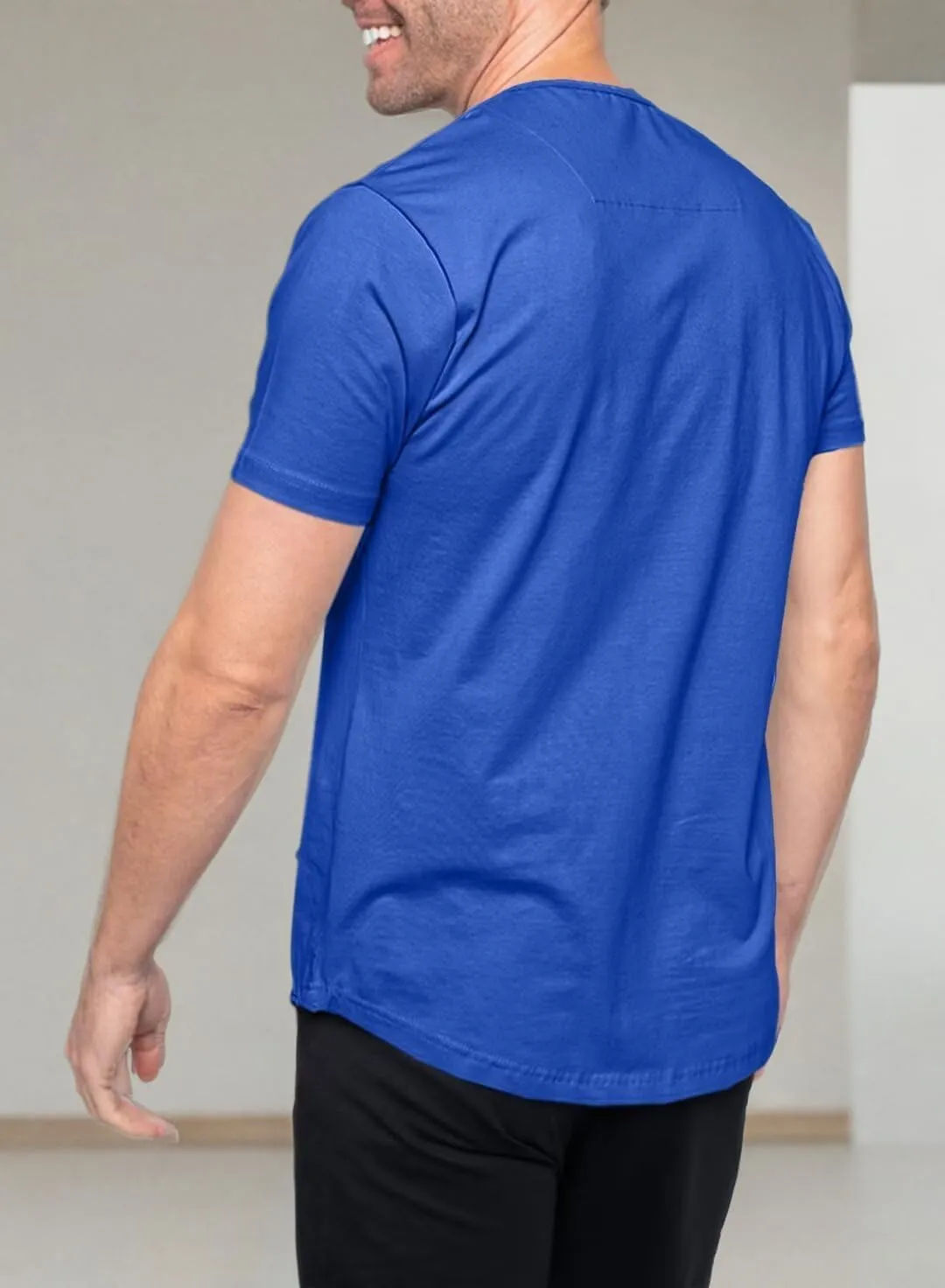 Mens Henley Shirts Short Sleeve Summer Casual V Neck Cotton Tee Shirts