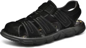 Mens Hiking Sandals, Outdoor Sports Summer Beach Fisherman Water Shoes, Mens Closed Toe Walking Sandals Comfort Breathable Trekking Shoes