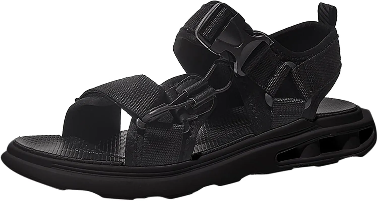 Mens Hiking Sandals with Arch Support Mens Sport Sandals Athletic Outdoor Walking Summer Beach Shoes with Adjustable Strap