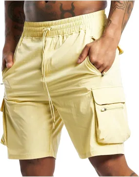 Mens Hiking Shorts Outdoor Cargo Shorts Elastic Waist Workout Shorts Quick Dry Fishing Shorts Travel Tactical Shorts