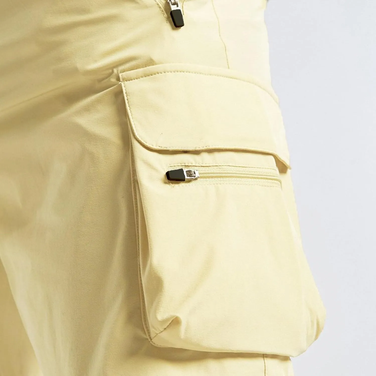 Mens Hiking Shorts Outdoor Cargo Shorts Elastic Waist Workout Shorts Quick Dry Fishing Shorts Travel Tactical Shorts