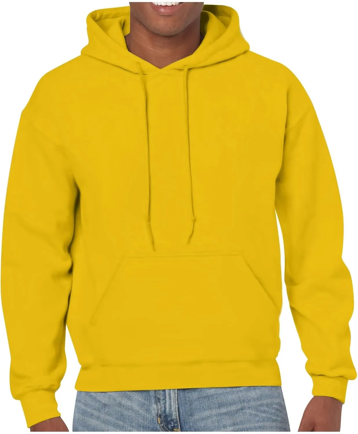 Men's Hoodie Long Sleeve Hooded Pullover Casual Fall Fashion Sweatshirts Drawstring Gym Hooded with Kanga Pocket