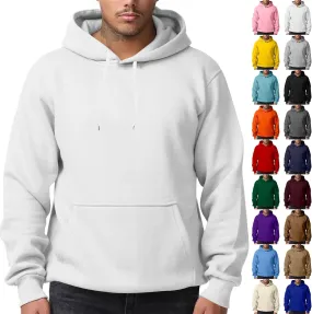 Mens Hoodies Pullover Fleece Lined Oversized Hoodie Casual Loose Long Sleeve Drawstring Hooded Sweatshirt with Pockets