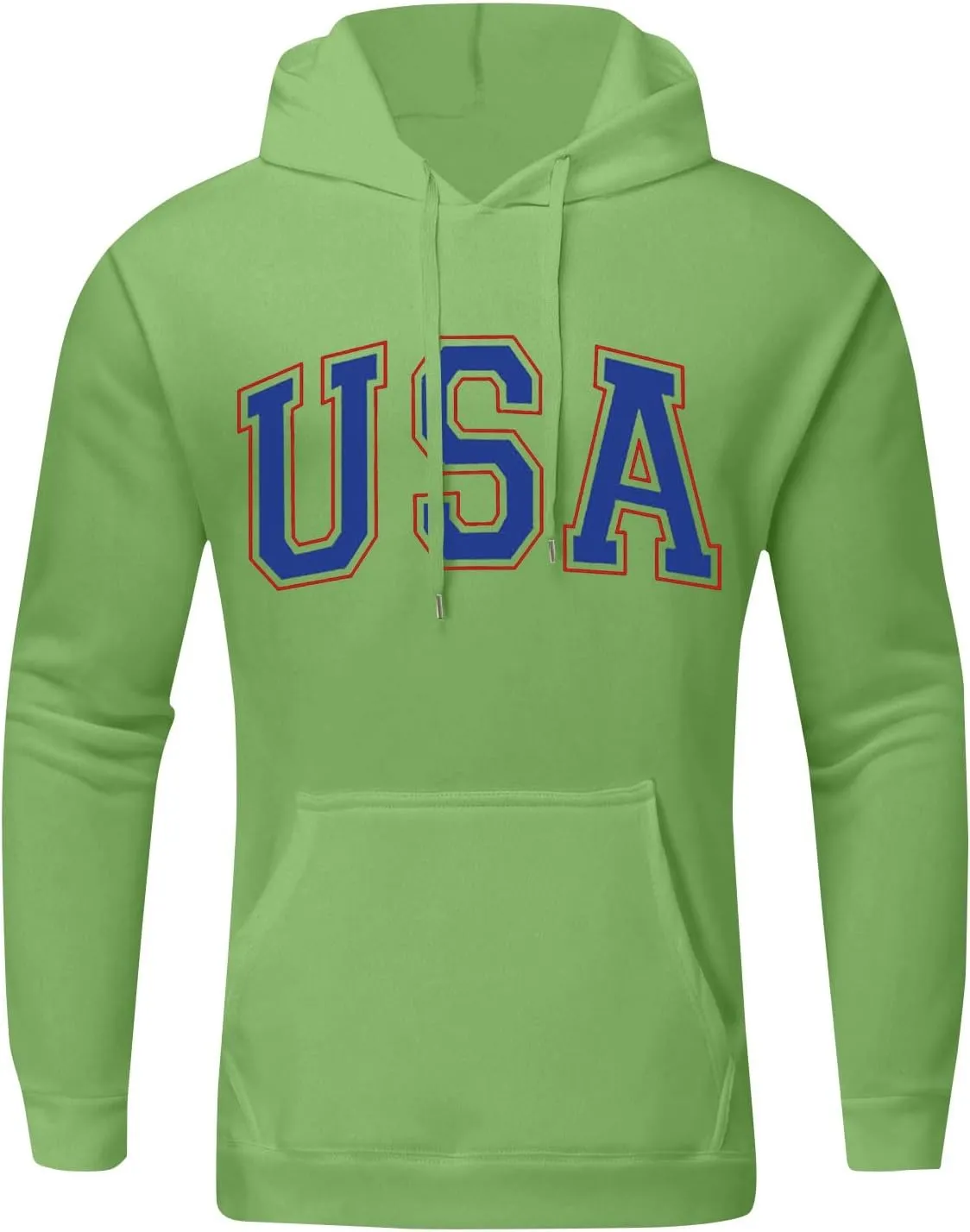 Mens Hoodies Pullover Letter Graphic Print Stylish Sweatshirt Fall Long Sleeve Hoodies Winter Pullover With Pockets