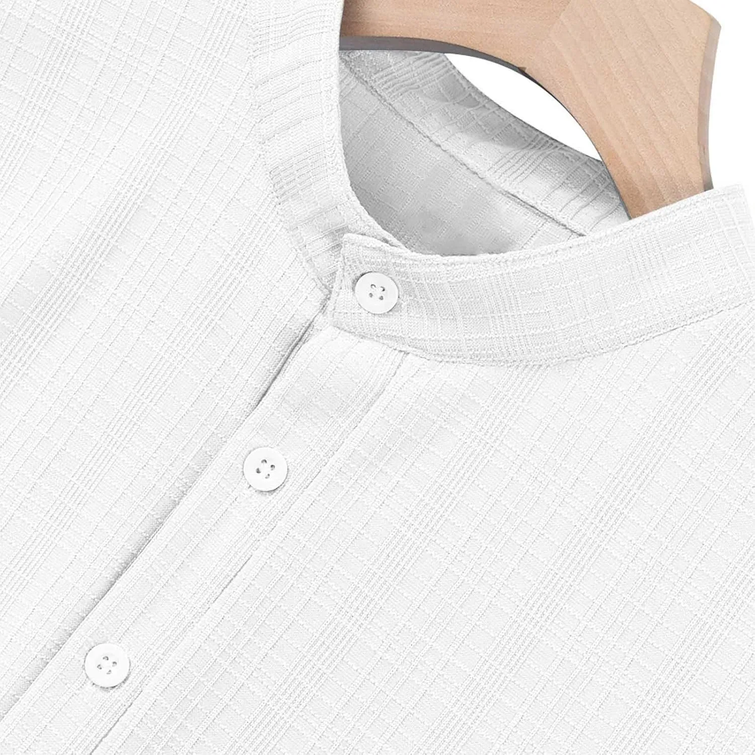 Mens Linen Shirts Short Sleeve Casual Cotton T-Shirts Summer Button Henley Shirt Lightweight Loose Beach Tee Tops