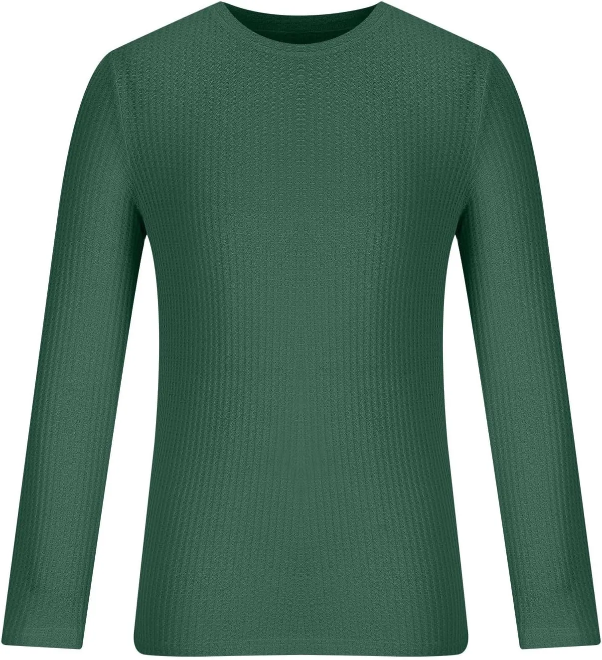 Mens Long Sleeve Shirts Casual Solid Crewneck Sweatshirt Causal Stylish Solid Gym Workout Tee Tops Pullover Shirt
