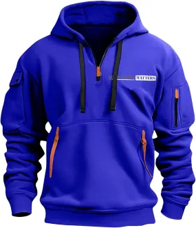Mens Oversized Long Sleeve Zip Up Hoodies Casual Winter Crew Neck Trendy Y2K Graphic Sweatshirt Work Pullover