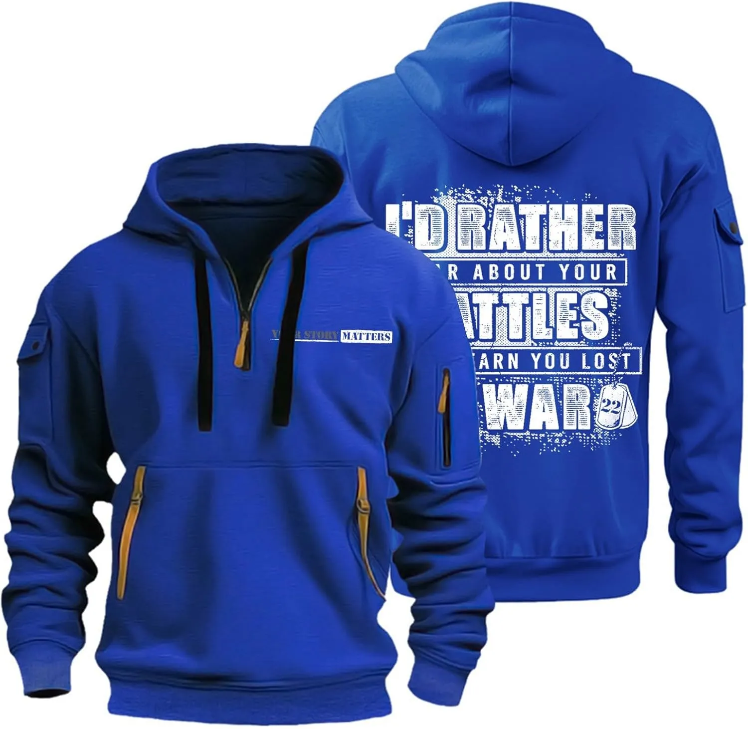 Mens Oversized Long Sleeve Zip Up Hoodies Casual Winter Crew Neck Trendy Y2K Graphic Sweatshirt Work Pullover