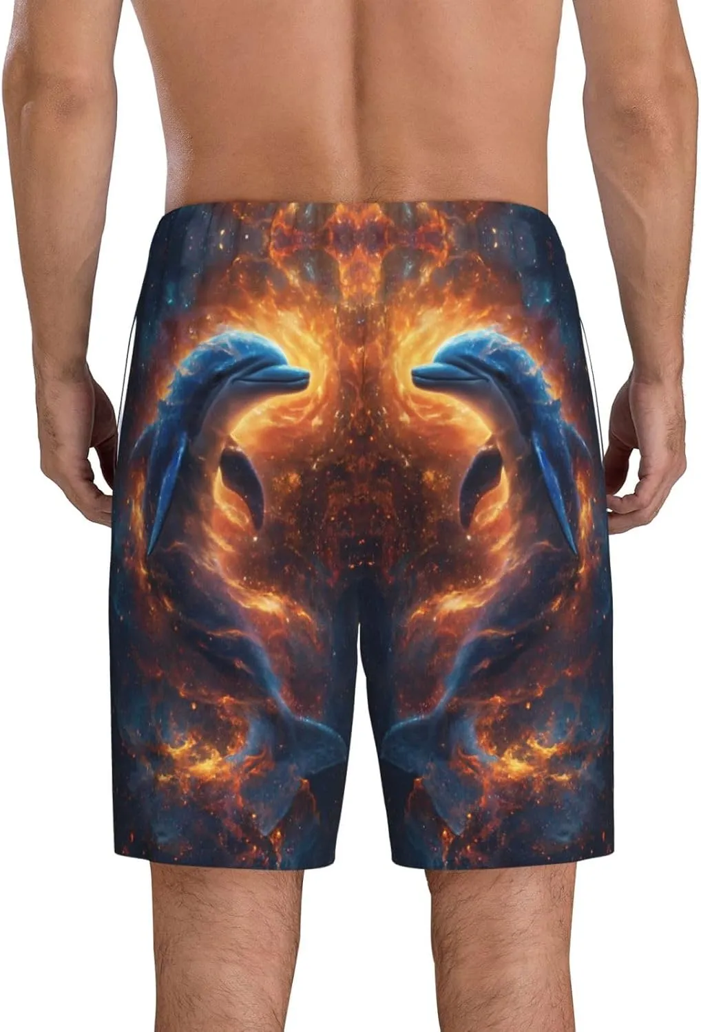 Mens Pajama Pants - Cool Dolphin Sleep Comfy Shorts Mens Pajama Shorts, Pj Pants for Mens Lounge Shorts