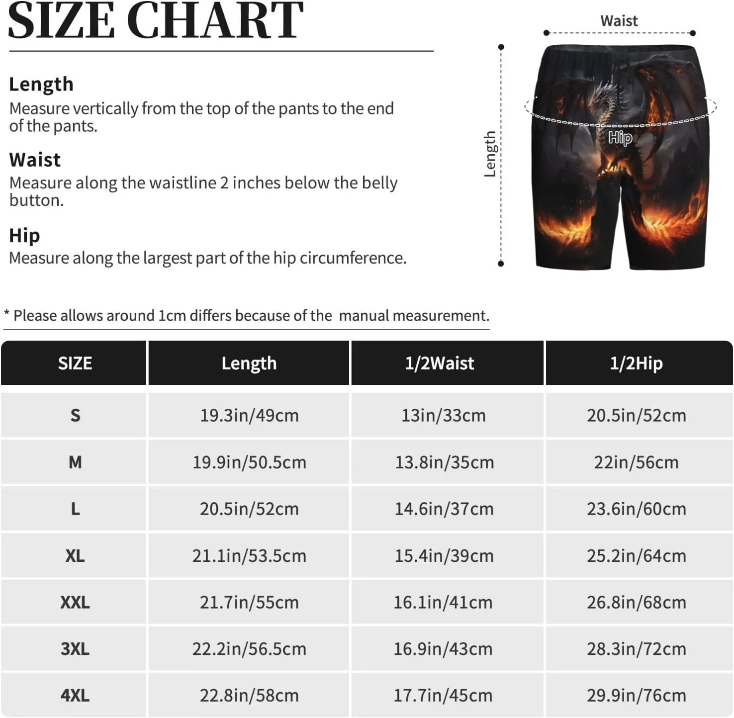 mens pajama pants - cool fire dragon Comfy Sleep Shorts Mens Pajama shorts, mens lounge shorts pj pants