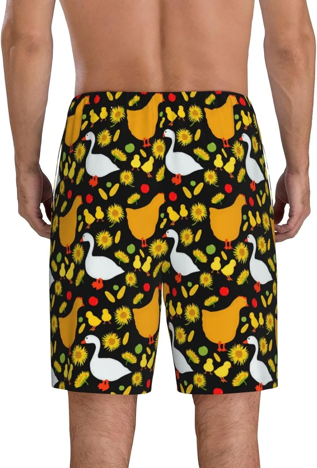 Mens Pajama Pants - Farm Goose Comfy Sleep Shorts Mens Pajama Shorts, Mens Lounge Shorts Pj Pants