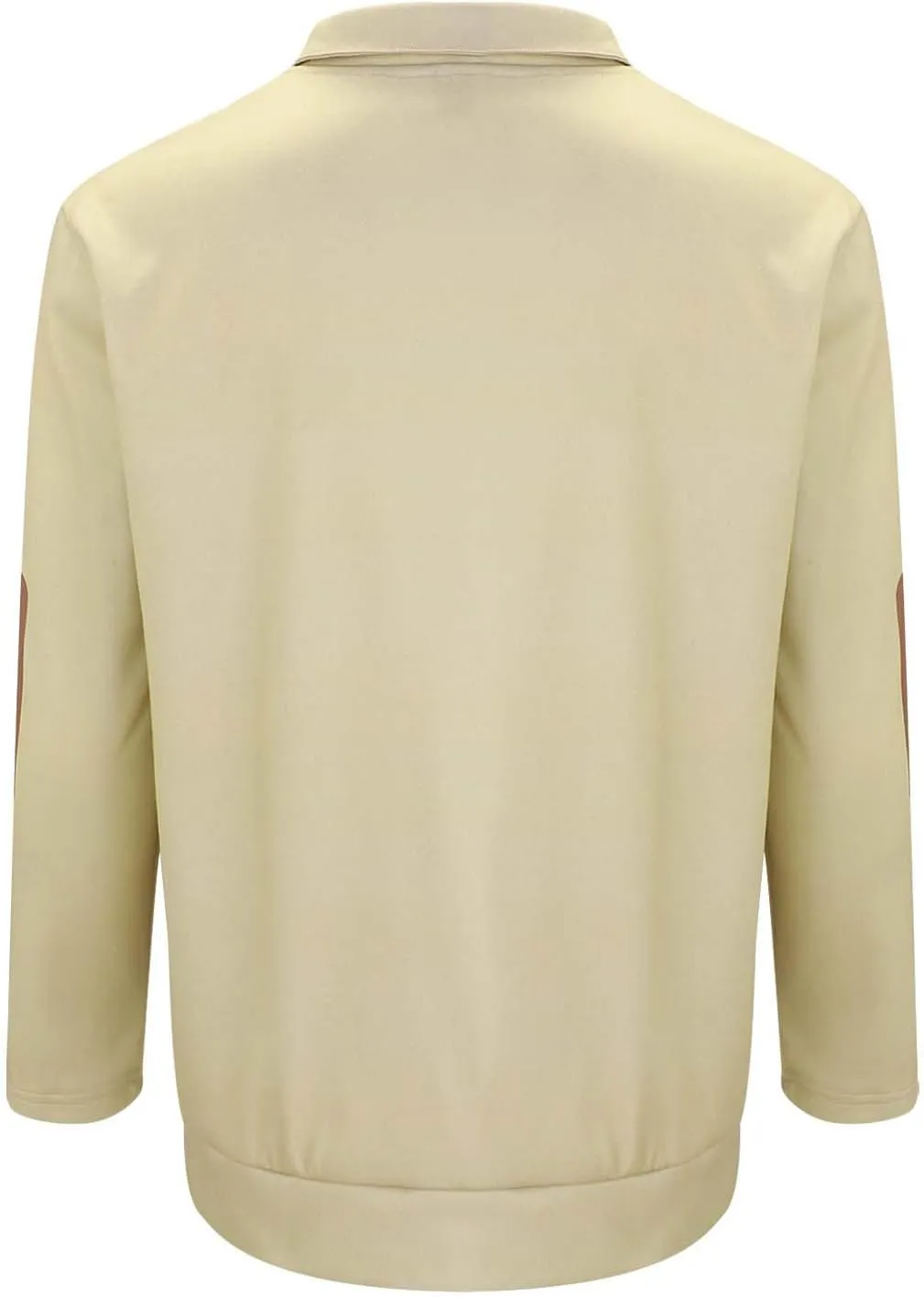 Mens Quarter Zip Polo Shirts Relaxed Fit Cotton Golf Hiking T-Shirts Long Sleeve Business Work Golf Tennis Collared Shirts