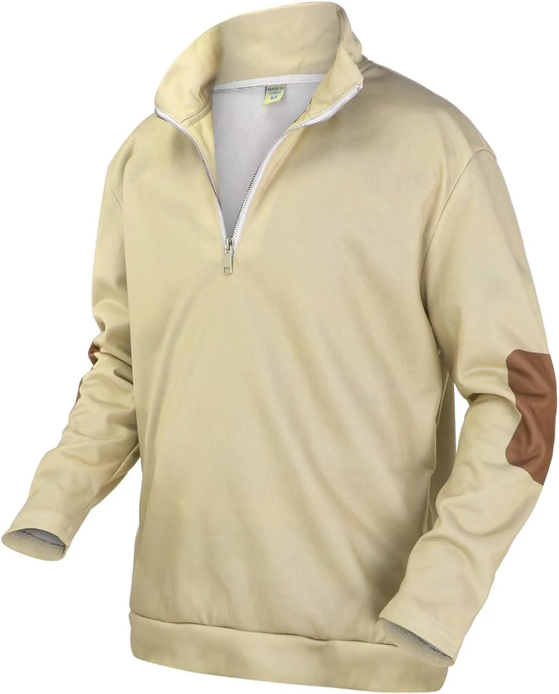 Mens Quarter Zip Polo Shirts Relaxed Fit Cotton Golf Hiking T-Shirts Long Sleeve Business Work Golf Tennis Collared Shirts